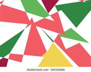 Striped colorful shapes for graphic background, graphic design projects, corporate identity, brochures, websites. 3D illustration