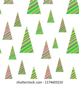 Striped coloring pyramids seamless background design element stock vector illustration for web, for print