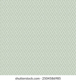 A striped cotton fabric with greenish and white thread. Cloth with oblique ribs that can be used as a background. Curtain pattern and texture. Abstract vector.