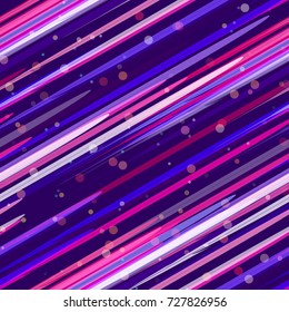 Striped Cover Design in Watercolor Style. Holiday Seamless Hand Drawn Pattern with Glitter. Fashion Background with Stripes and Confetti. Fabric, Ad Background Design. Holiday Seamless Pattern