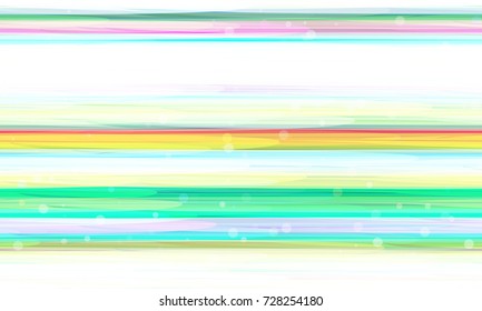 Striped Cover Design in Watercolor Style. Holiday Seamless Hand Drawn Pattern with Glitter. Fashion Background with Stripes and Confetti. Fabric, Ad Background Design. Holiday Seamless Pattern