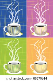 Striped cups