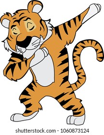 Striped dabbing tiger 