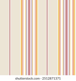 Striped decorative design pattern vector, Striped decorative design pattern on yellow, orange, pink bold stripes on beige background.