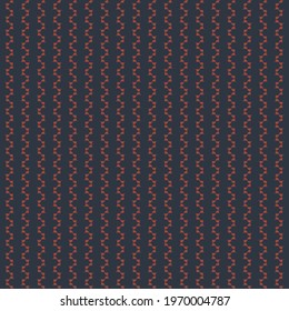 Striped decorative pattern, composed of small elements that form a regular succession of loops. Traditional ornament in blue and red.