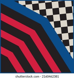 The striped design for a scarf