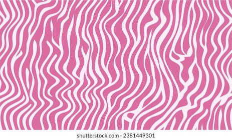 Striped diagonal lines, design with distortion. Colorful wavy background. Seamless Vector. Hand drawn abstract waves. Vector animal skin print. Hand painted grungy ink doodles.