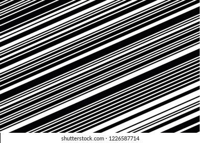Striped diagonal pattern Background with slanted lines Vector illustration Black and white color