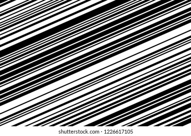 Striped diagonal pattern Background with slanted lines Vector illustration Black and white color