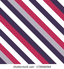 Striped diagonal pattern. Christmas colors. Texture of Christmas canes and lollipops. Bright festive backdrop. Vector illustration.