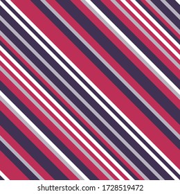 Patrón diagonal rayado. Colores de Navidad. Textura de cañas y copas de Navidad. Luminoso telón de fondo festivo. Ilustración vectorial.