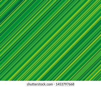 Striped diagonal pattern for printing on fabric, paper, wrapping, scrapbooking, websites Green Background with slanted lines Vector illustration