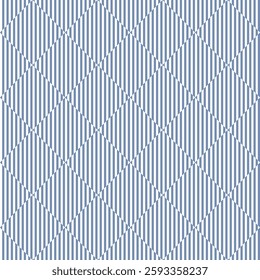 Striped diamonds Seamless vector pattern rhombs with vertical lines form textile print scrapbook