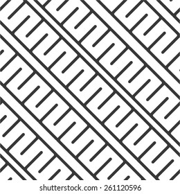 Striped elements in a diagonal pattern, seamless vector background.