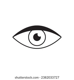 striped eye icon vector template illustration logo design