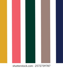 Striped fabric pattern with summer season colors 2025