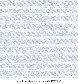 Striped faded denim texture Vector background. Frayed Jeans fabric seamless pattern
