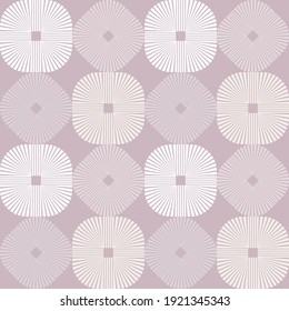 Striped figures. Mosaic with geometric shapes. Seamless pattern. Design with manual hatching. Textile. Ethnic boho ornament. Vector illustration for web design or print.