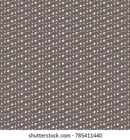 Striped and flecked brown fabric. Blanket texture. Abstract vector.