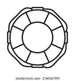 diseño de iconos con estilo de línea flotante rayado, vacaciones de verano relajación tropical al aire libre turismo relajación estilo de vida y tema del paraíso Ilustración vectorial