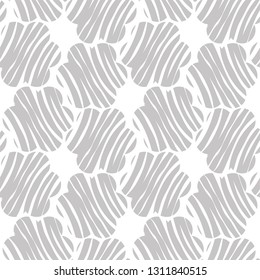 Striped floral pattern, mosaic, light, abstraction, seamless vector background.