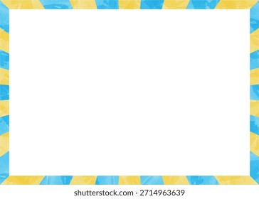 Striped Frame, Stripe Pattern, Background, Watercolor Style, Hand-painted Texture