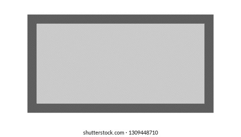 Striped frame template. vector illustration isolated on white background.