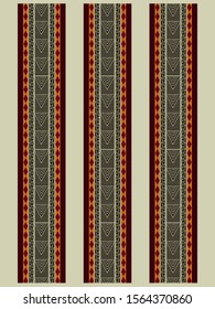 Striped geometric border vector art