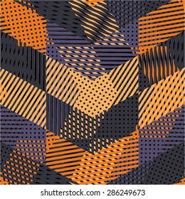 Striped geometric pattern, seamless vector background.