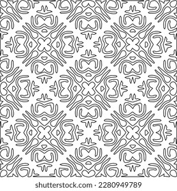 Striped geometric patterns. Digital design.Black and white pattern for web page, textures, card, poster, fabric, textile.