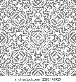 Striped geometric patterns. Digital design.Black and white pattern for web page, textures, card, poster, fabric, textile.