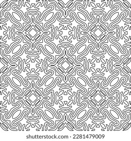Striped geometric patterns. Digital design.Black and white pattern for web page, textures, card, poster, fabric, textile.