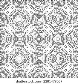Striped geometric patterns. Digital design.Black and white pattern for web page, textures, card, poster, fabric, textile.