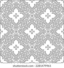 Striped geometric patterns. Digital design.Black and white pattern for web page, textures, card, poster, fabric, textile.