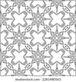 Striped geometric patterns. Digital design.Black and white pattern for web page, textures, card, poster, fabric, textile.