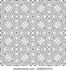 Striped geometric patterns. Digital design.Black and white pattern for web page, textures, card, poster, fabric, textile.