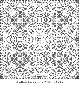 Striped geometric patterns. Digital design.Black and white pattern for web page, textures, card, poster, fabric, textile.