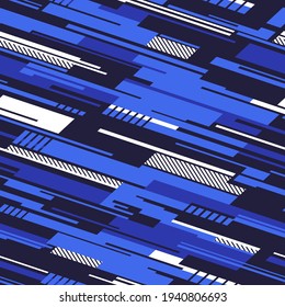 Patrón geométrico sin costuras rayado. Resumen de la textura moderna de las carreras de grunge para envolver y calcomanía de vinilo. Fondo vectorial.