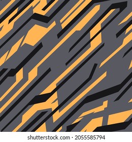 Patrón geométrico sin costuras rayado. Resumen de la textura moderna de las carreras de grunge para envolver y calcomanía de vinilo. Fondo vectorial.