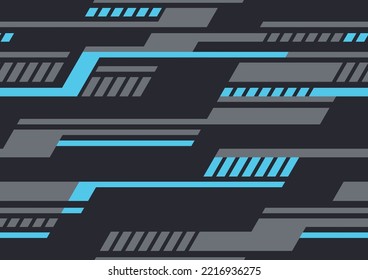 Striped geometric seamless pattern. Abstract modern sport grunge racing texture for vinyl wrap print. Vector background.