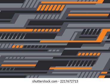 Striped geometric seamless pattern. Abstract modern sport grunge racing texture for vinyl wrap print. Vector background.