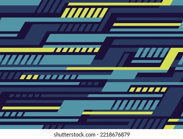 Striped geometric seamless pattern. Abstract modern sport grunge racing texture for vinyl wrap print. Vector background.