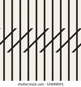 Striped geometric seamless pattern. Vector creative background.