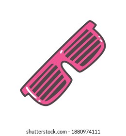 striped glasses design, Fashion style and accessory eyesight theme Vector illustration