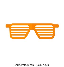 Striped glasses vector illustration.