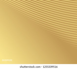 Striped gold texture, Abstract warped Diagonal Striped Background, waved lines texture. Brand new style for your business design, vector template for your ideas