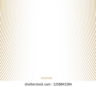 Striped gold texture, Abstract warped Diagonal Striped Background, waved lines texture. Brand new style for your business design, vector template for your ideas