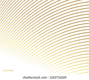 Striped gold texture, Abstract warped Diagonal Striped Background, waved lines texture. Brand new style for your business design, vector template for your ideas