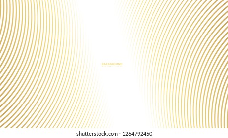 Striped gold texture, Abstract warped Diagonal Striped Background, waved lines texture. Brand new style for your business design, vector template for your ideas