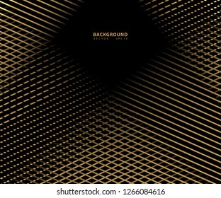 Striped gold texture, Abstract warped Diagonal Striped Background, waved lines texture. Brand new style for your business design, vector template for your ideas